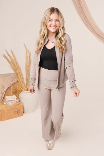 Zip Up Thumbhole Athleisure Jacket