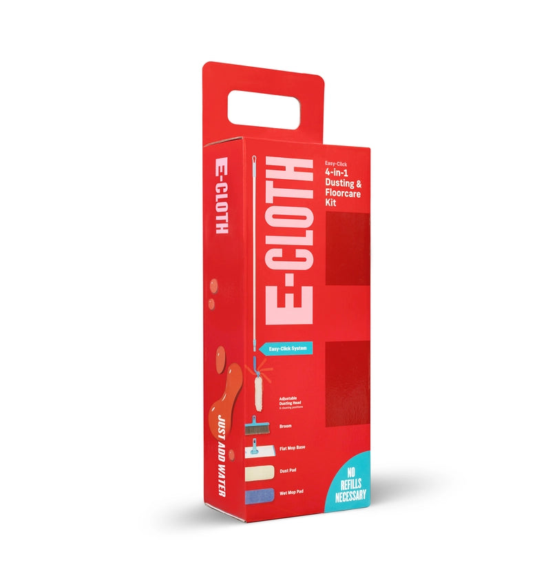 E-Cloth | Easy Click 4-in-1 Dusting & Floorcare Kit