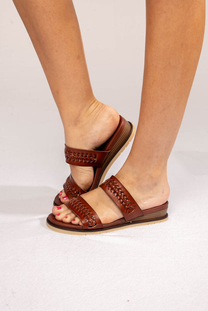 Romaa Wedge Slide Sandal
