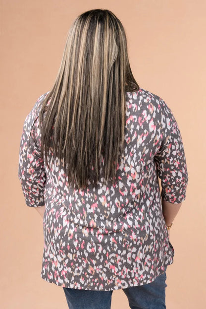 Leopard Top Stitch Top *Final Sale*