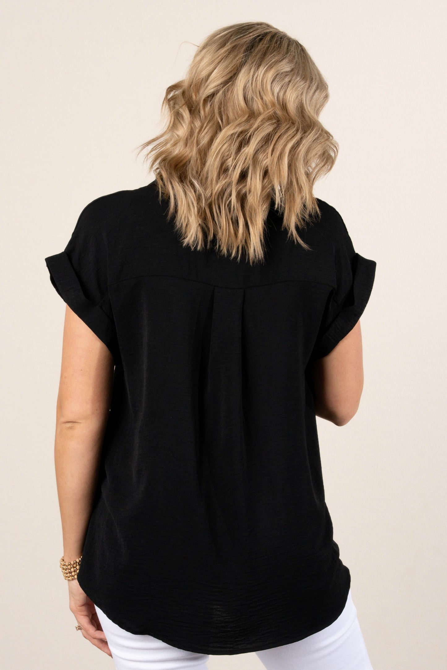 Crinkle Knit Hi-Lo Shirt