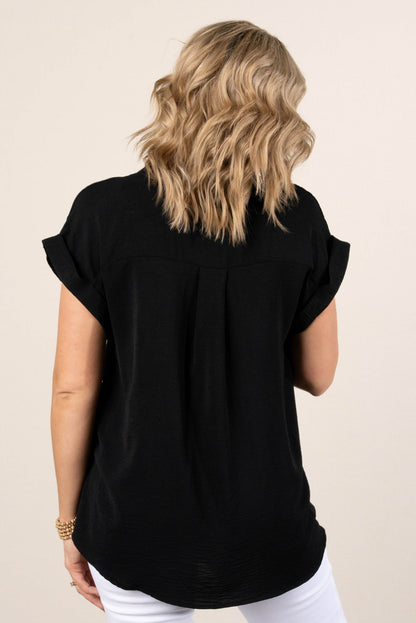 Crinkle Knit Hi-Lo Shirt