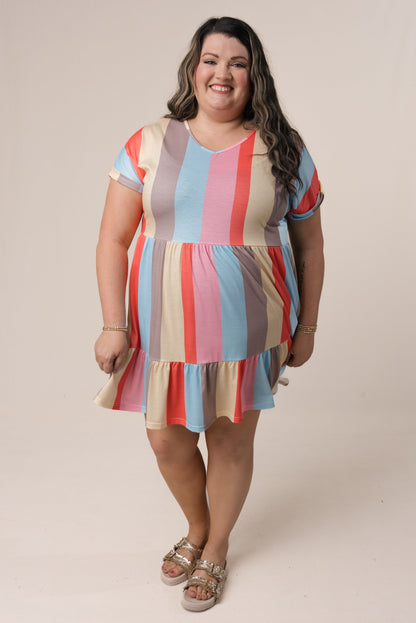 Color Block Tiered Dress *Final Sale*