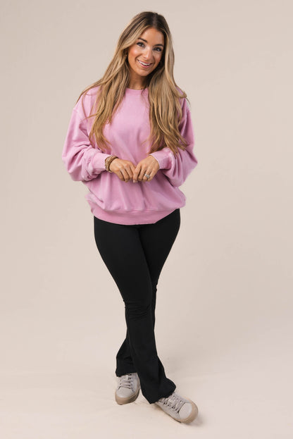 Washed Drop Shoulder Sweatshirt