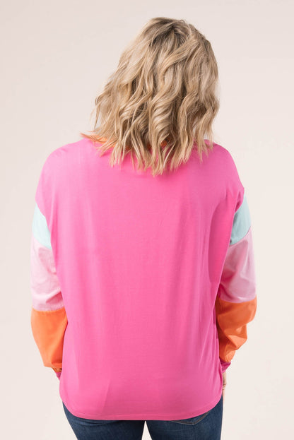 Rainbow Color Bock Top