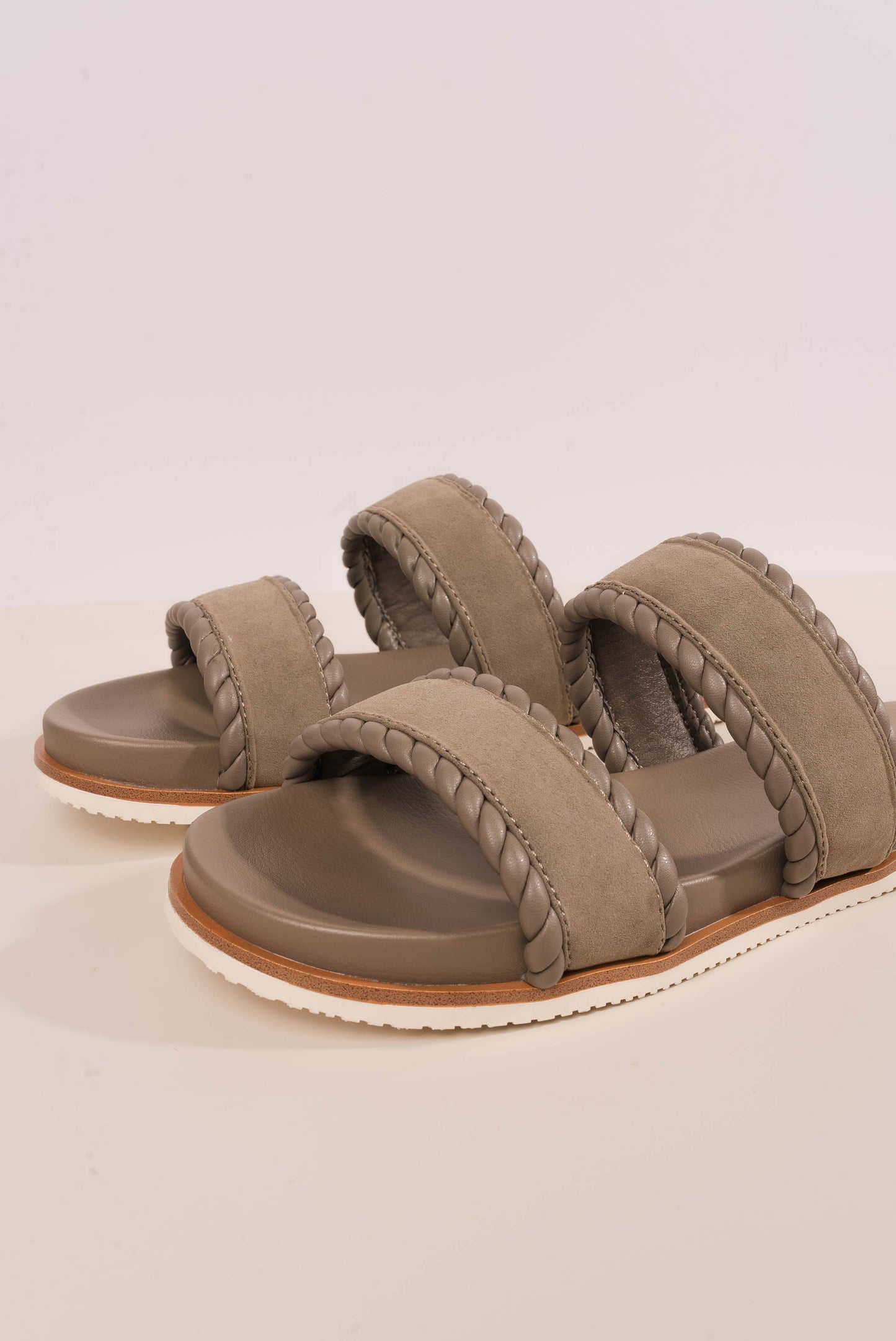 Vada Sueded Slide Sandal