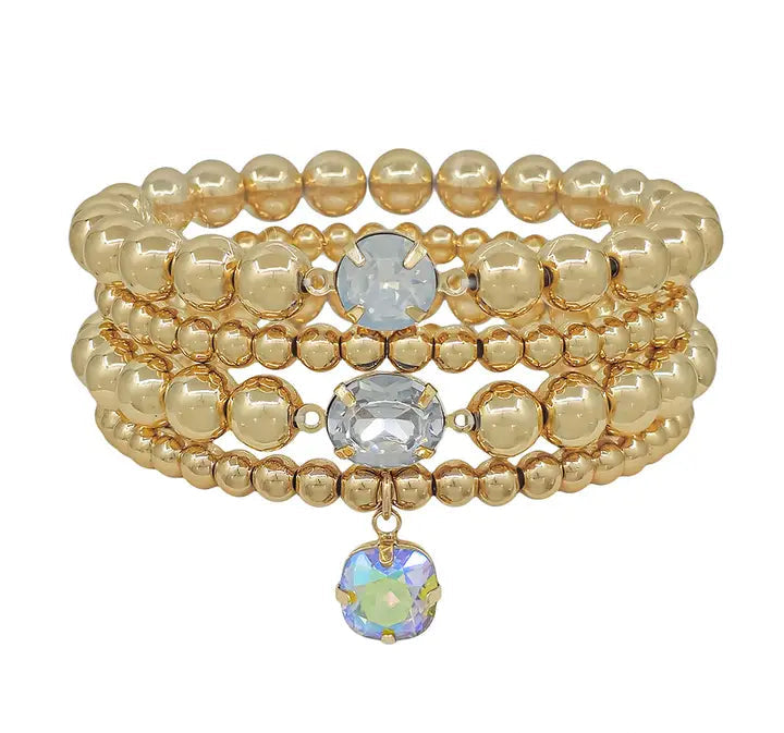 Raise A Glass Beaded Bracelet Set