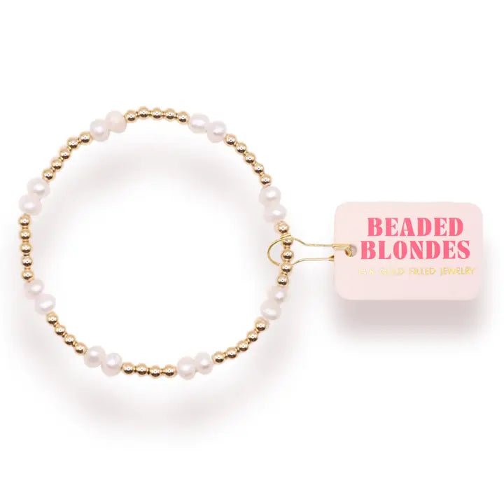 Beaded Blondes | Coastal Pearl Bracelet