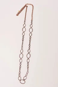 Long Linking Oval Chain Necklace
