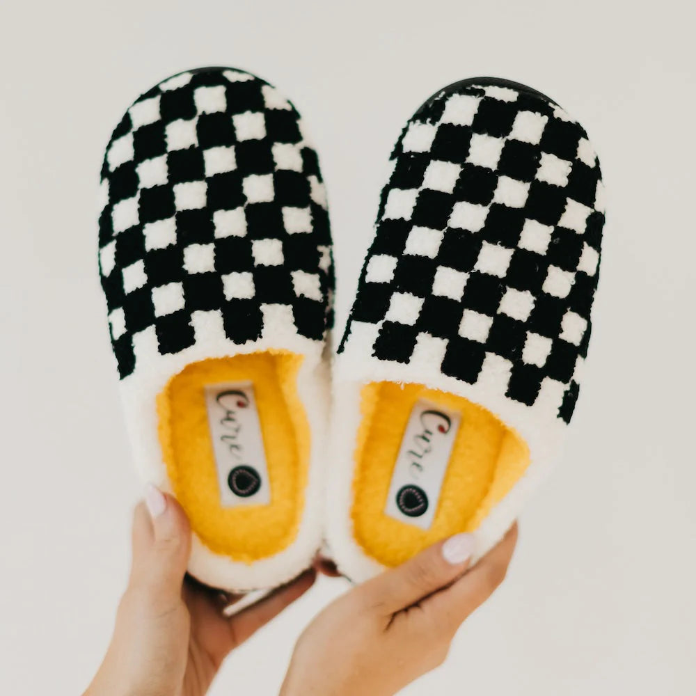 Cure X Beyond Type 1 Checkered Slippers PRE-ORDER