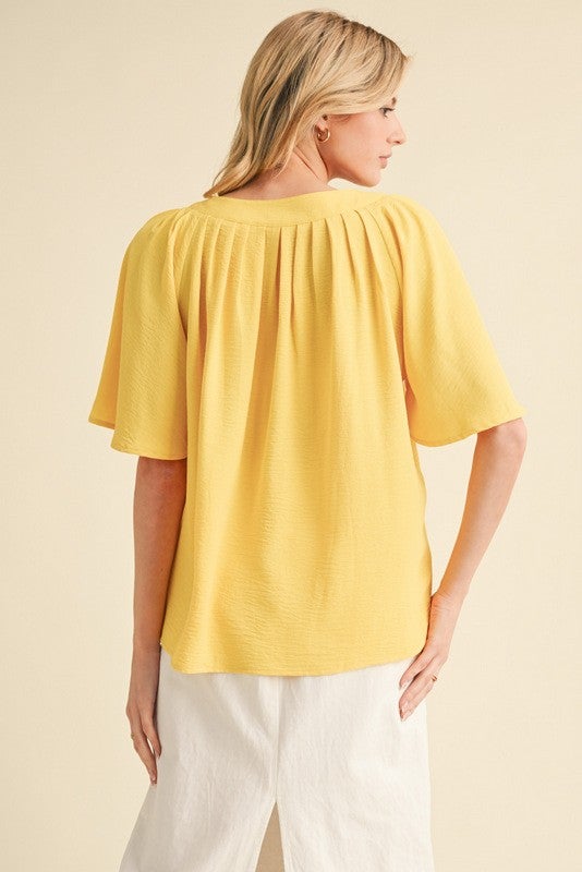 Solid 1/2 Cape Sleeves Top *Final Sale*