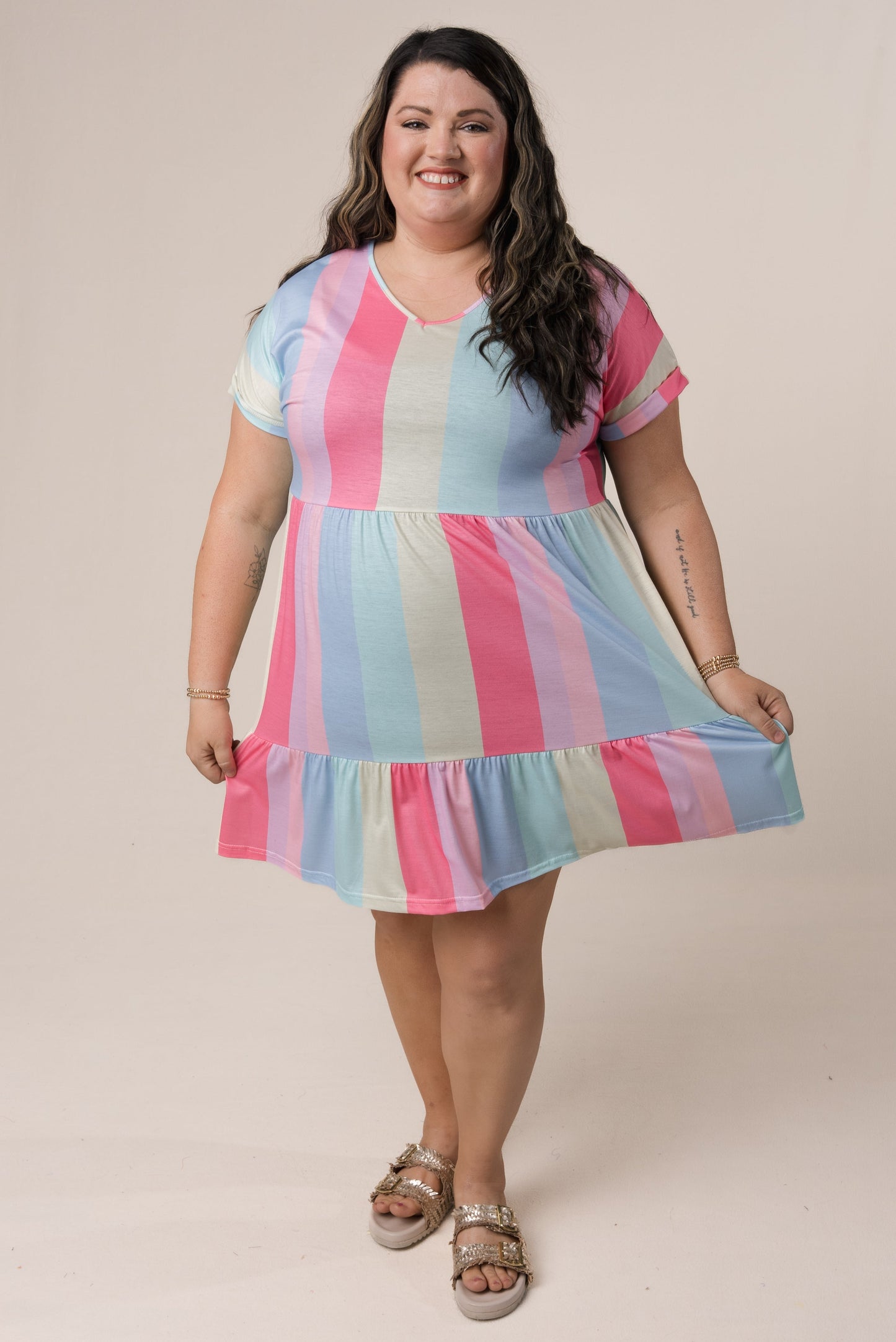 Color Block Tiered Dress *Final Sale*