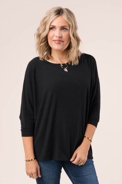 Hacci Knit Dolman Top