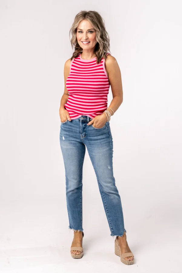 Striped Sweater Tank