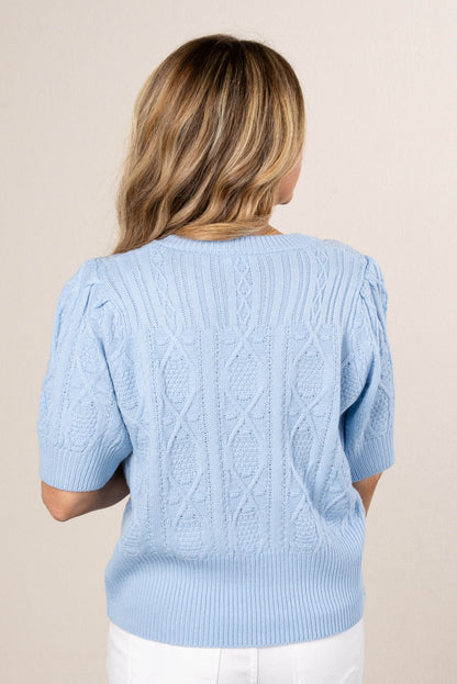 Mixed Cable Knit Sweater