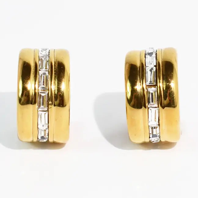 Luxe Line Hoop Earrings