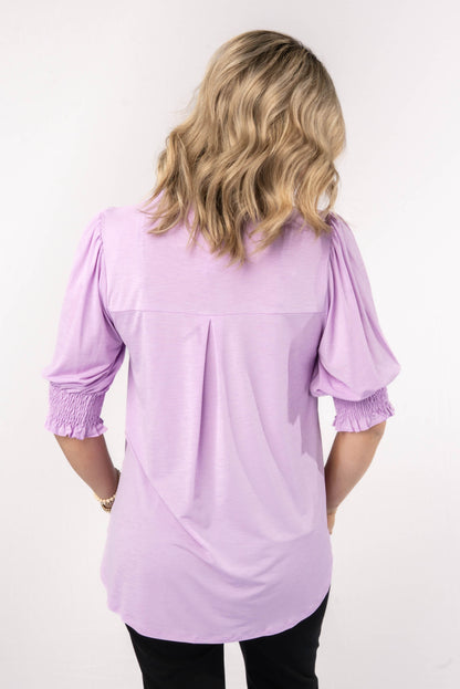 Liz Smocked Sleeve Top *Final Sale*