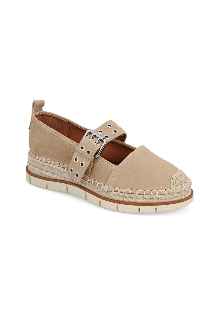Valri Leather Buckle Espadrilles