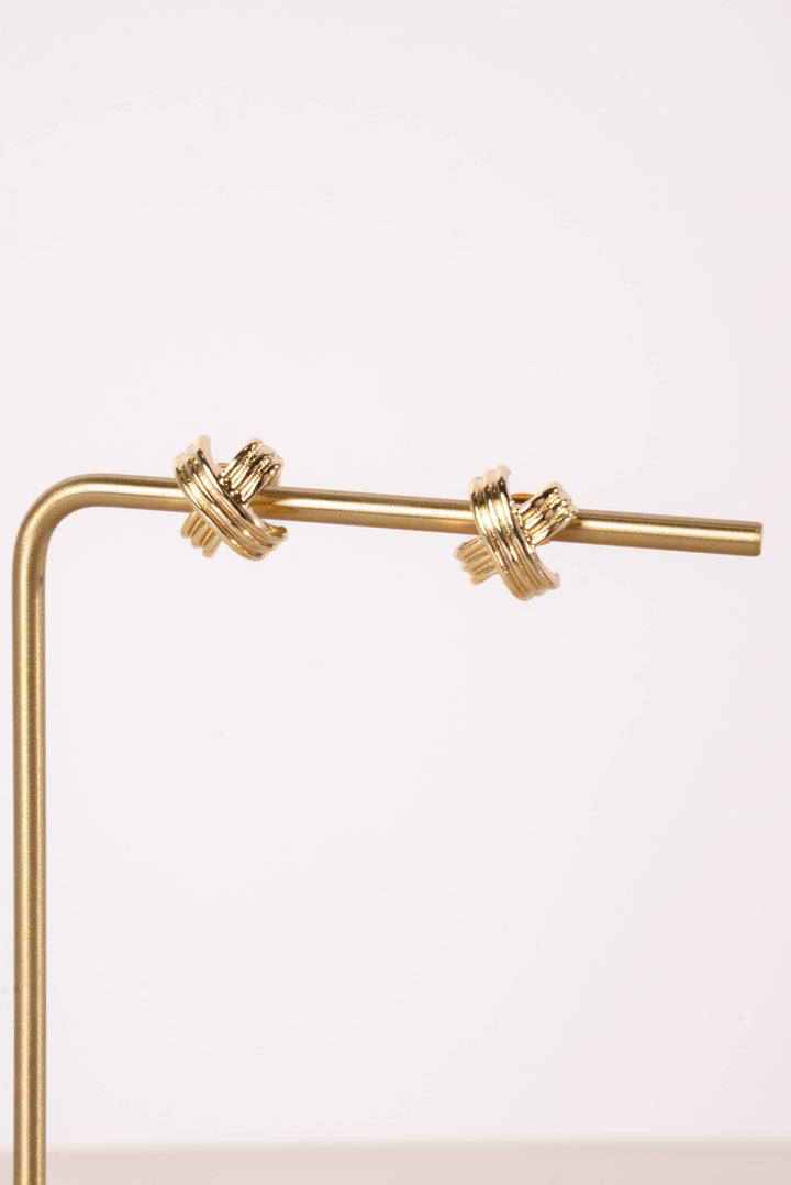 Criss Cross Stud Earrings