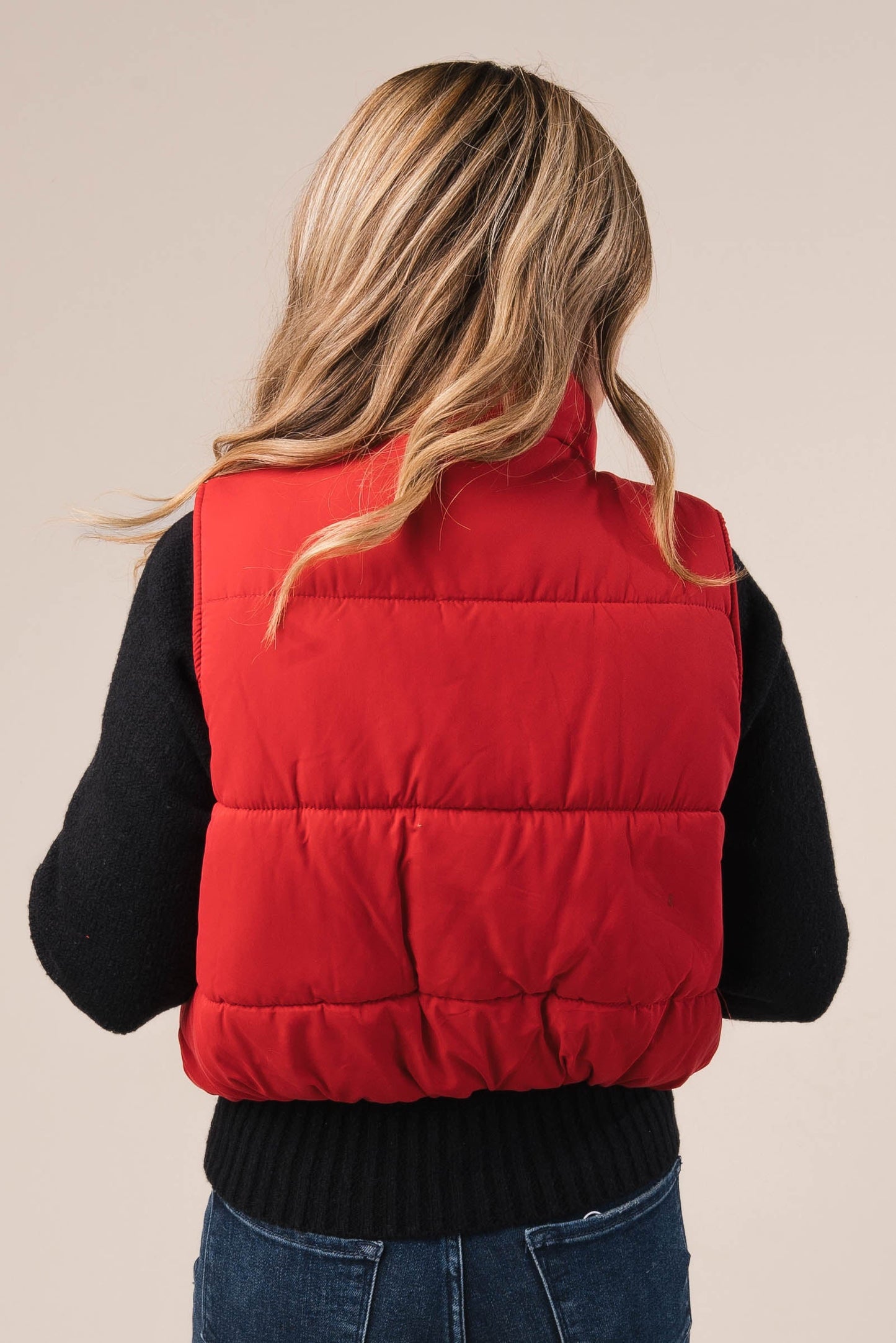 High Neck Puffer Vest *Final Sale*