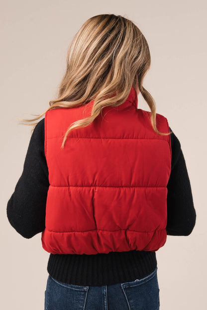 High Neck Puffer Vest *Final Sale*