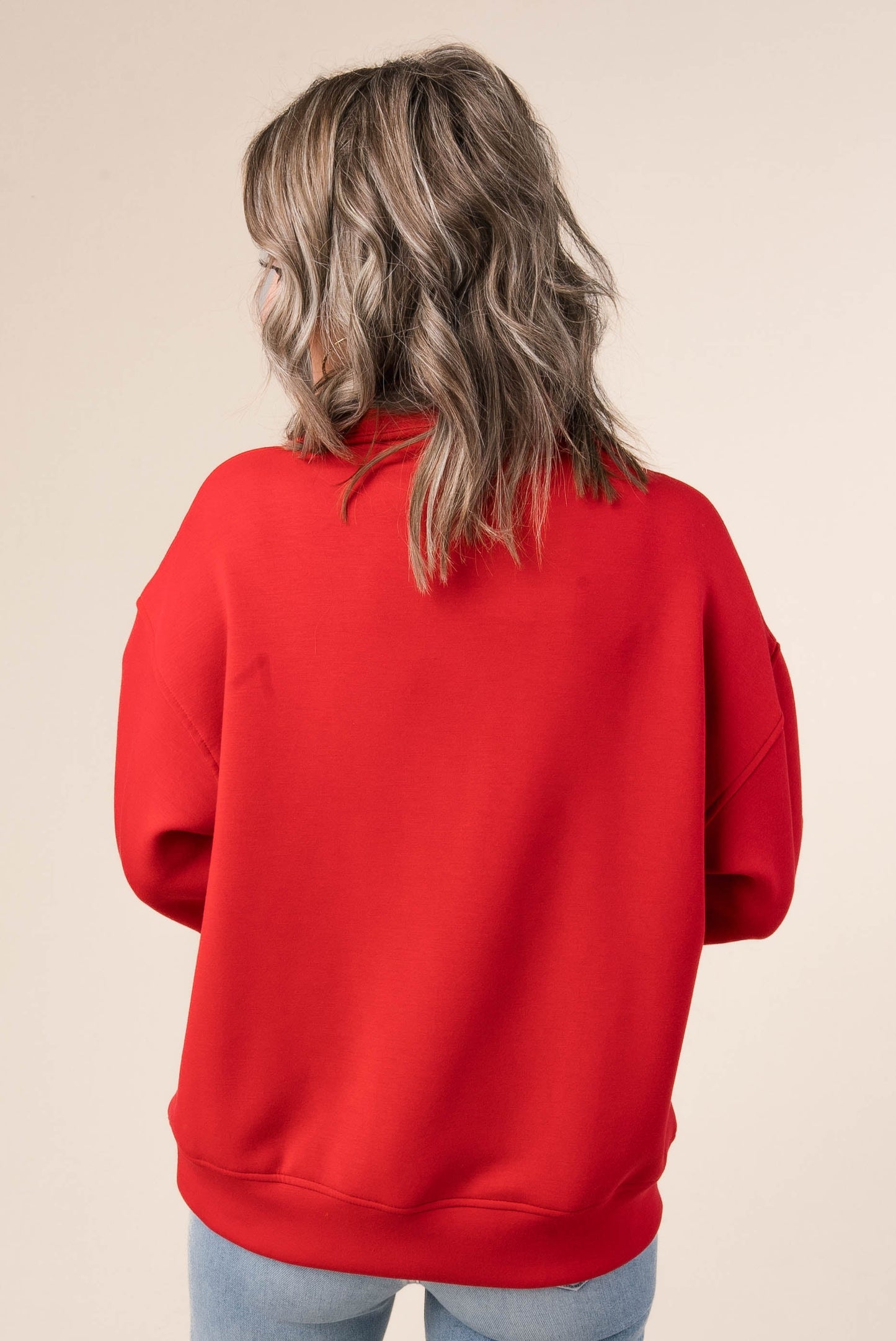 Half Zip Funnel Neck Pullover