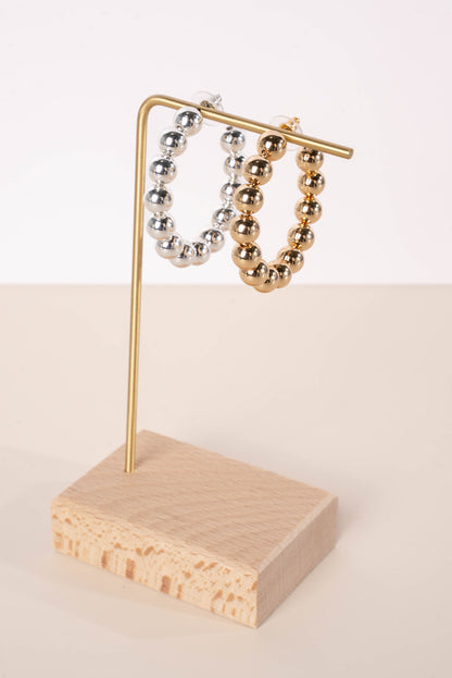 Large Metal Ball Hoops
