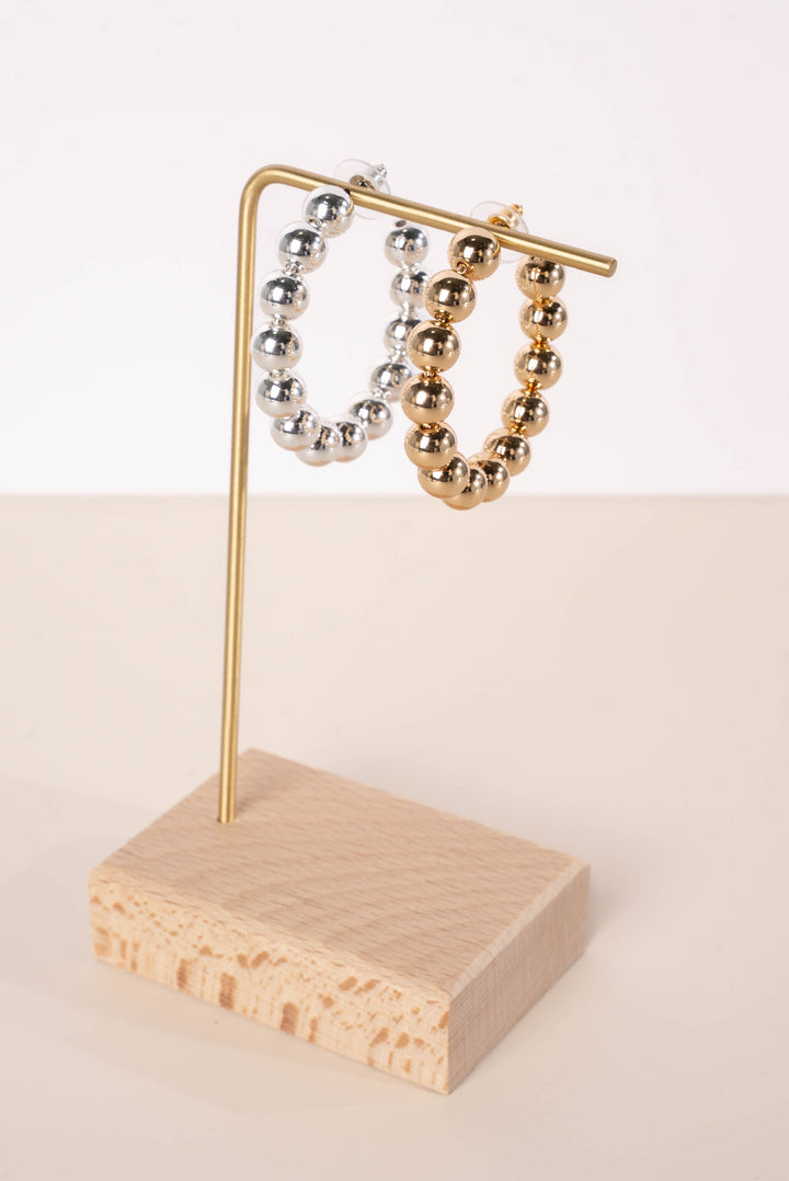 Large Metal Ball Hoops