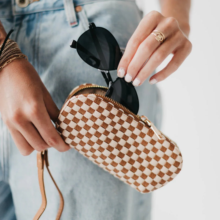 Dylan Woven Sunglass Case Wristlet PRE-ORDER