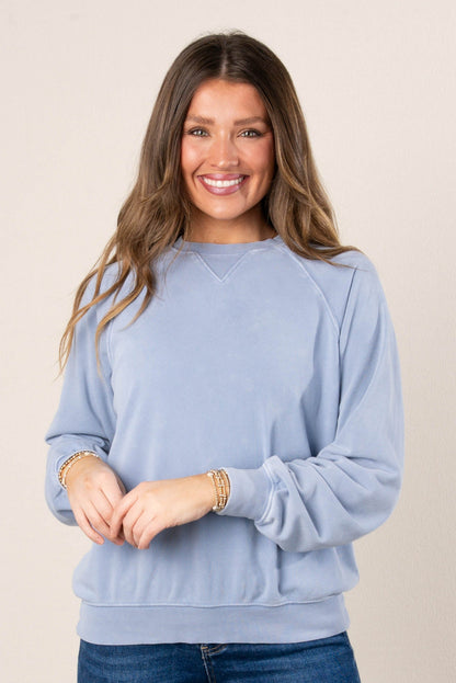 Washed Raglan Sweatshirt