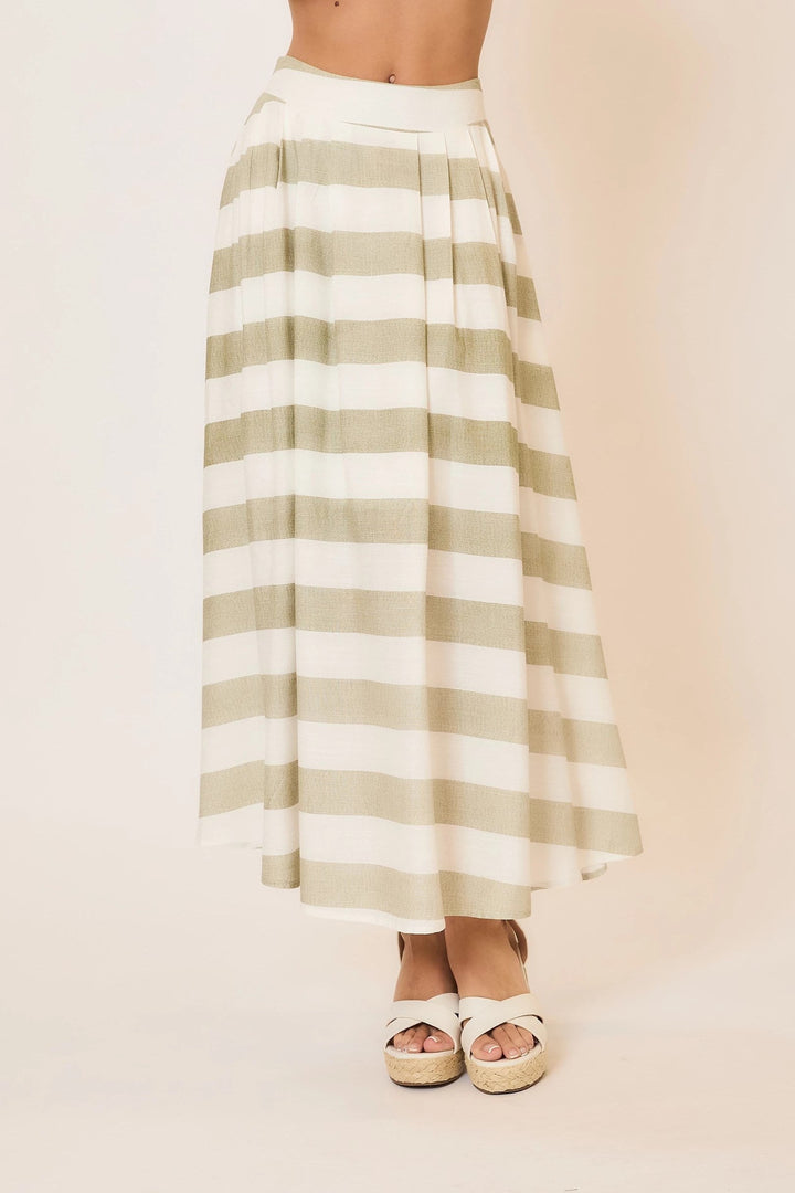 Striped Linen Skirt