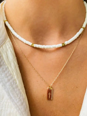 Cross Tag Necklace