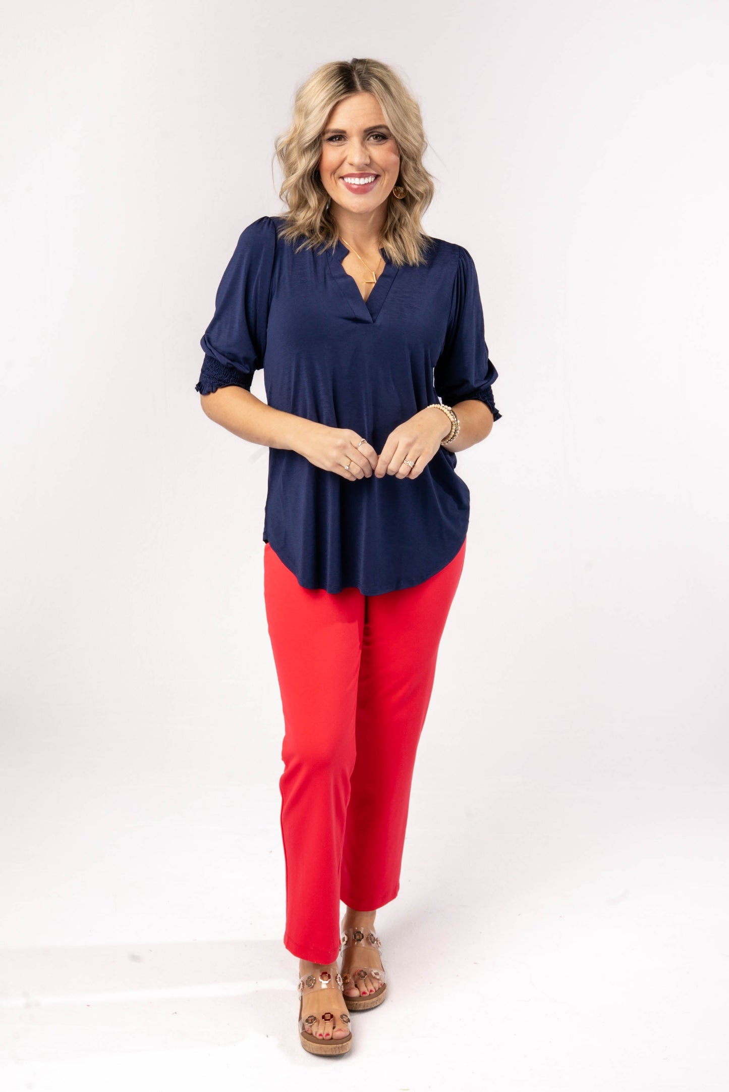 Liz Smocked Sleeve Top *Final Sale*