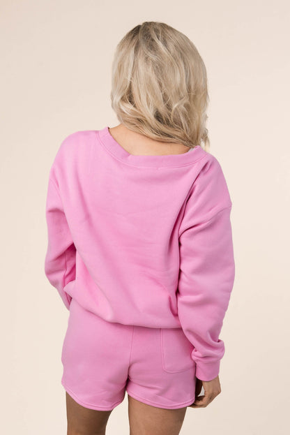 Wide Neck Sweatshirt
