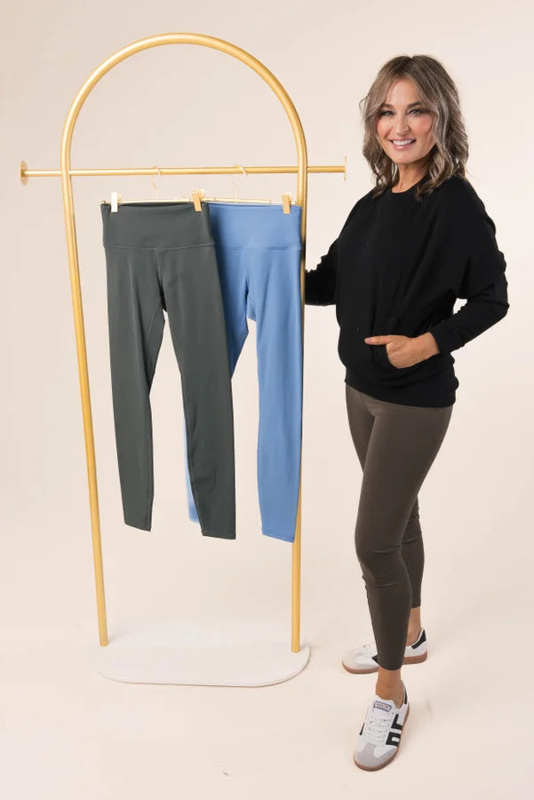 High Waist Athleisure Ankle Leggings