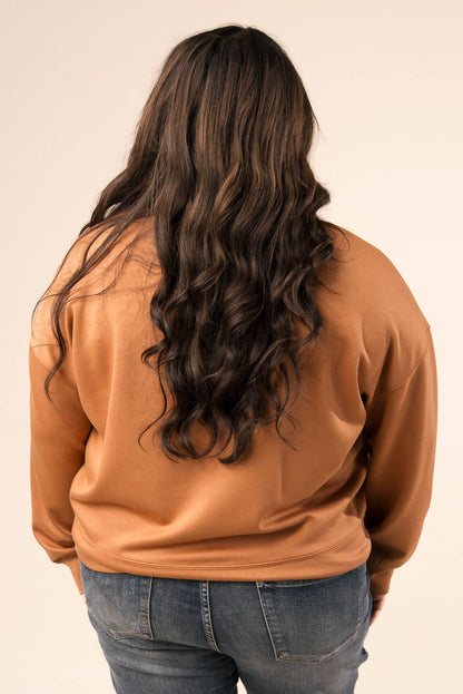 Drawstring High Neck Pullover
