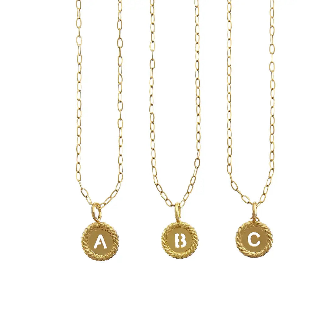 Water Resistant (DEMI-FINE) Sealed With Love Initial Necklace