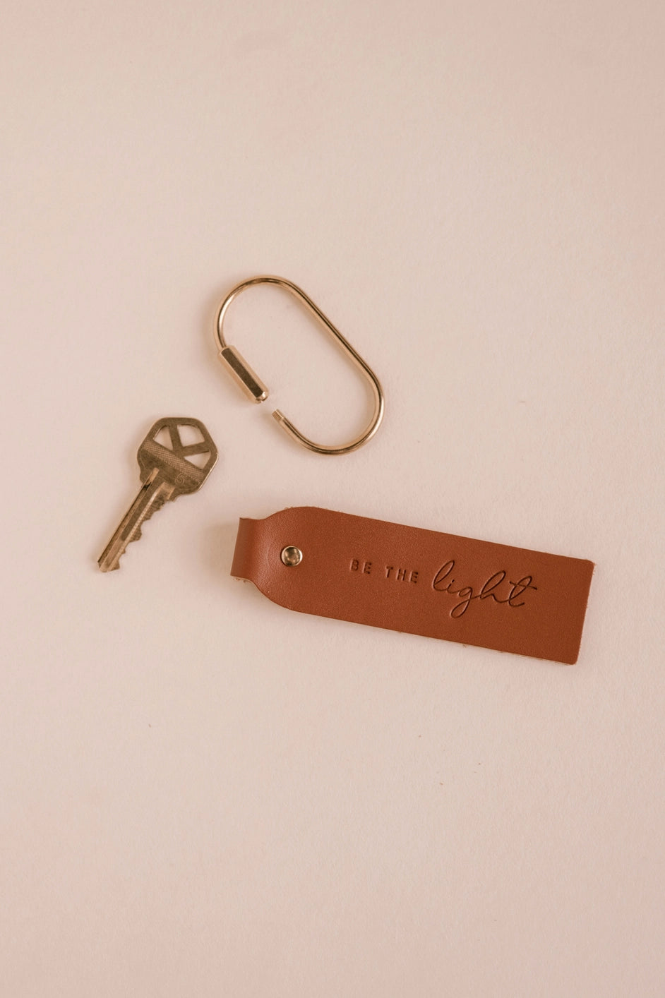 Inspirational Genuine Leather Key Fob
