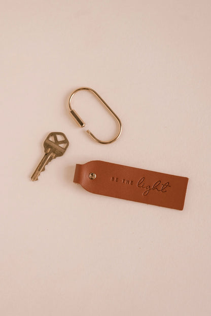 Inspirational Genuine Leather Key Fob
