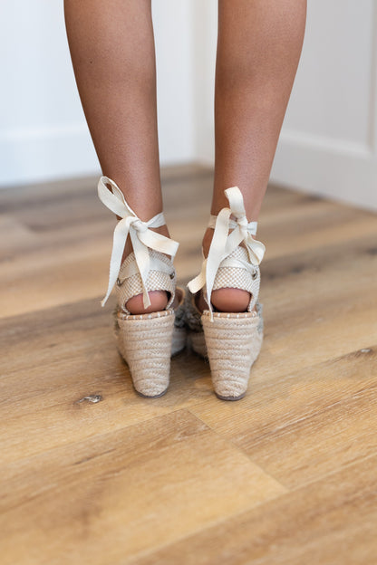 Leeta Rhinestone Wedge Sandal *Final Sale*