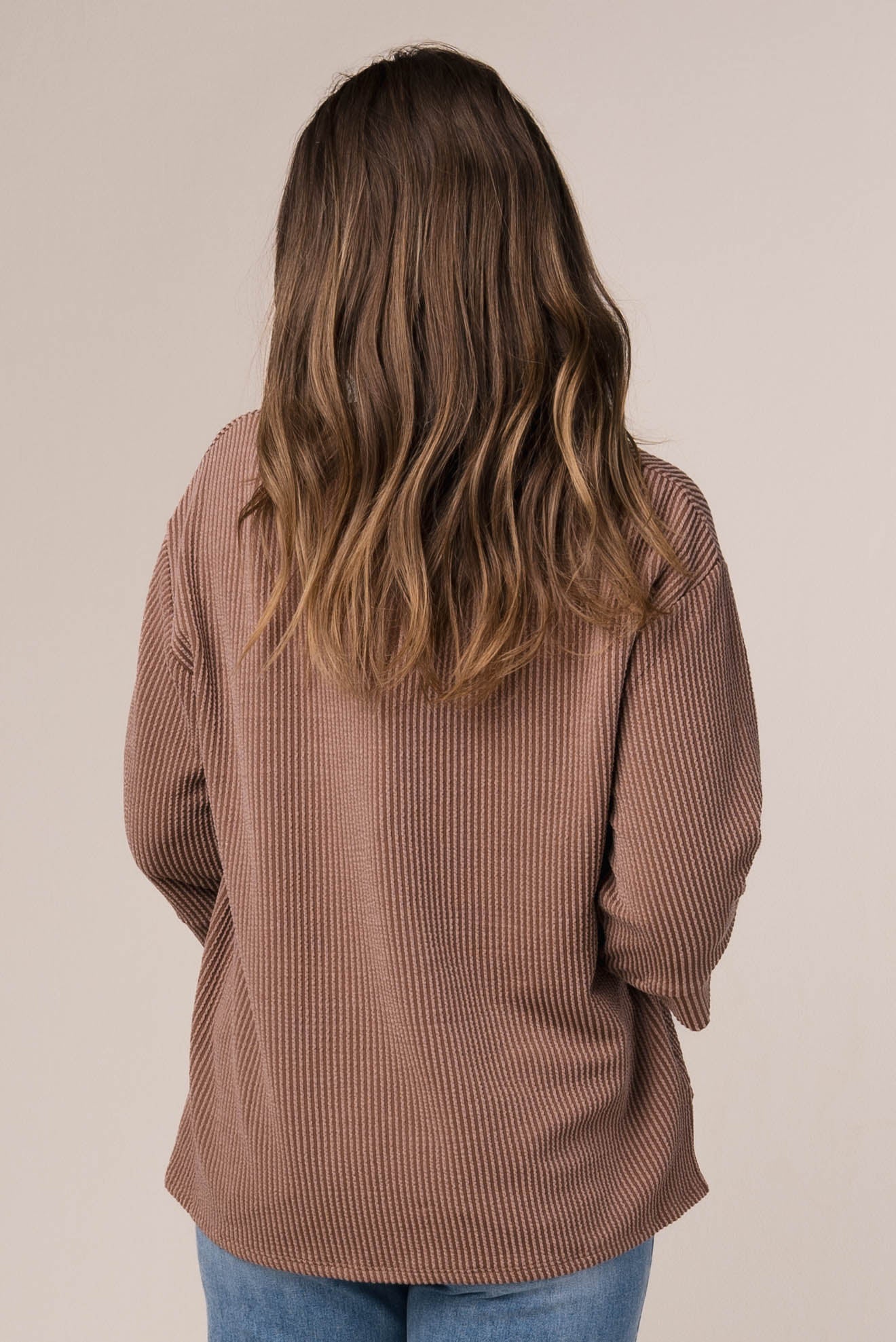 Ribbed Dolman Pocket Top *Final Sale*