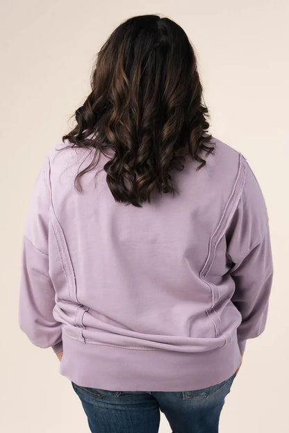 Mineral Washed Half Snap Pullover