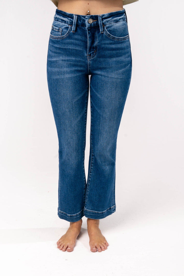 Vervet High Rise Crop Kick Flare Jeans