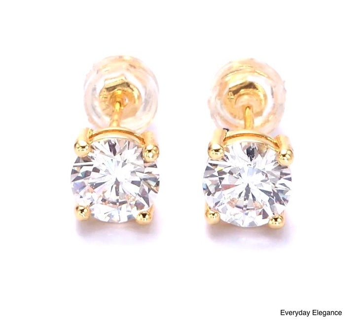 Everyday Elegance CZ Stud Earrings