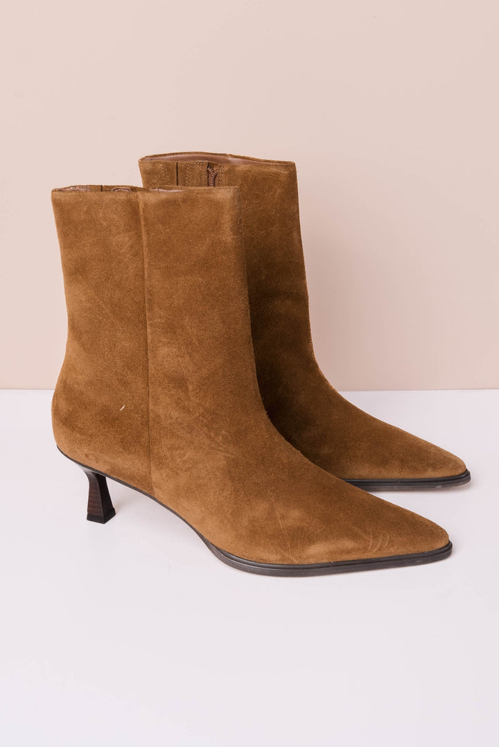 Gabbie Leather Kitten Heel Boot