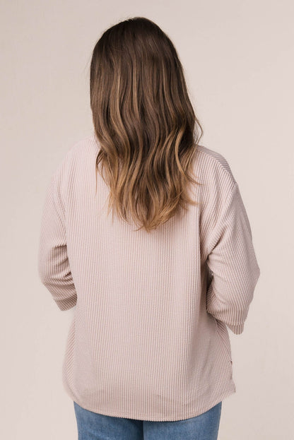 Ribbed Dolman Pocket Top *Final Sale*