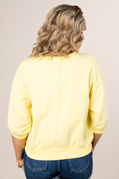 Top Stitch Dolman Pullover
