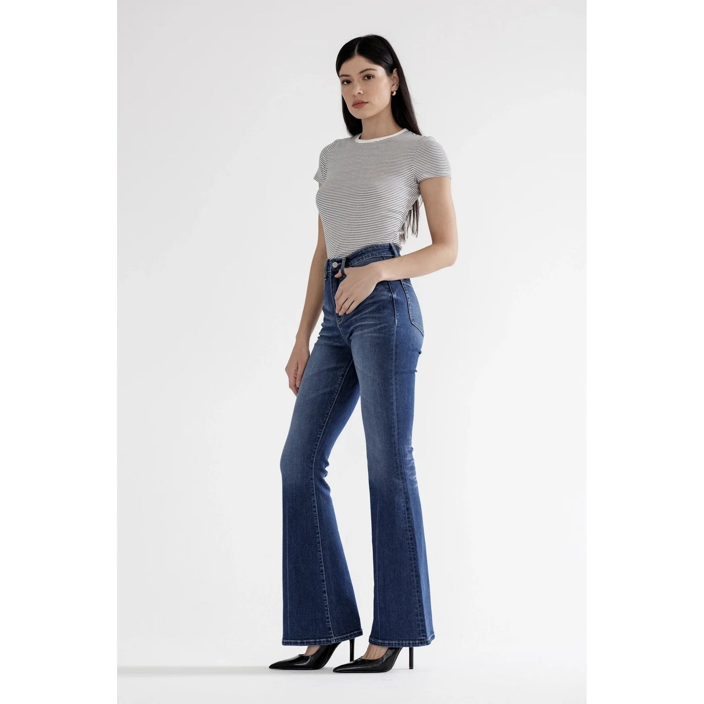 Mica High Rise Flare Leg Jeans