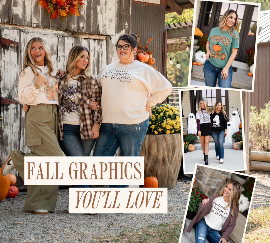 New Fall Graphics Tees at Glamour Farms