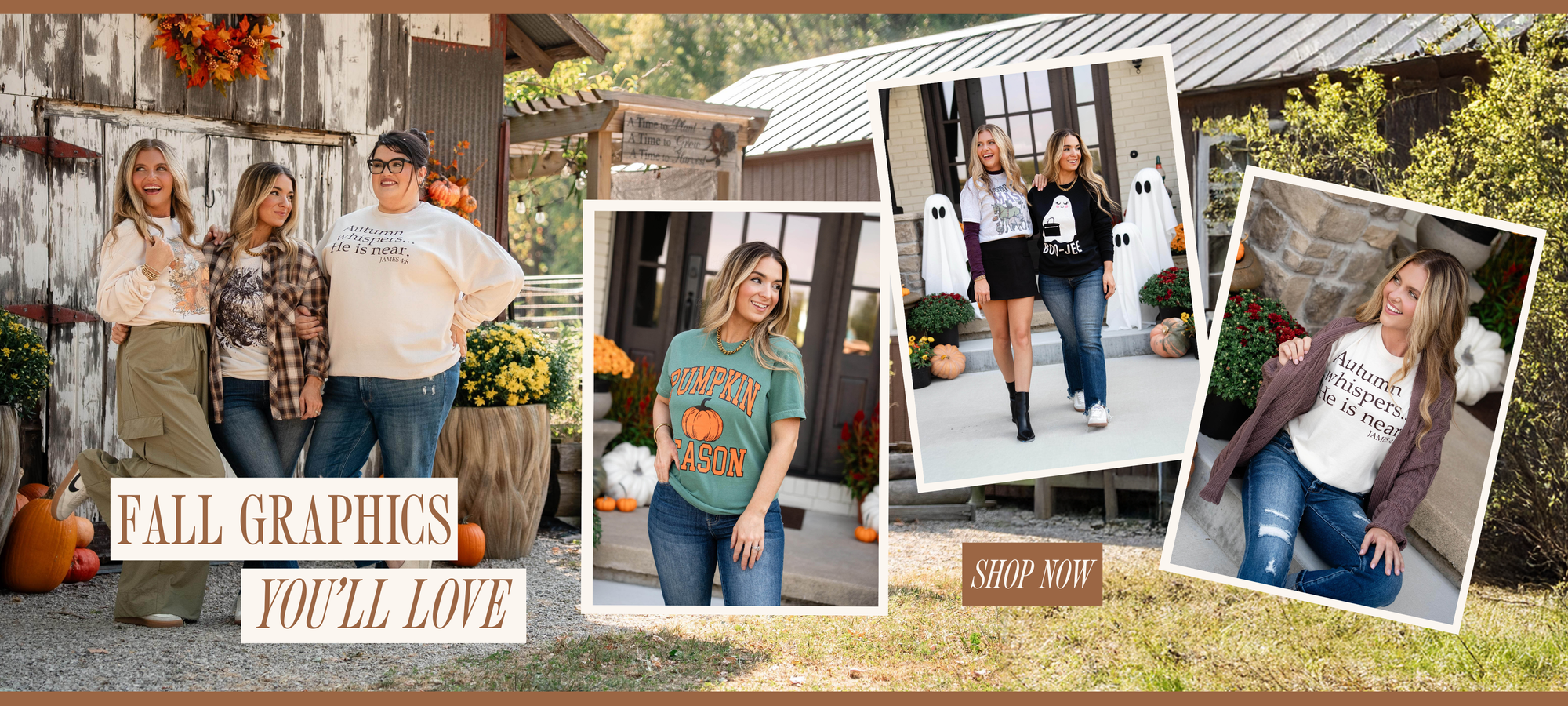 New Fall Graphics Tees at Glamour Farms